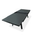 Ensemble table et chaises de jardin extensible en aluminium STOCKHOLM Anthracite 12 personnes DCB GARDEN