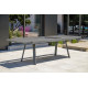 Ensemble table et chaises de jardin extensible en aluminium STOCKHOLM Anthracite 12 personnes DCB GARDEN