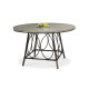 Ensemble table ronde et fauteuils de jardin en imitation bambou pour 4 personnes DCB Garden USHUAIA