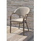 Ensemble table ronde et fauteuils de jardin en imitation bambou pour 4 personnes DCB Garden USHUAIA
