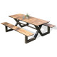 Table salon de jardin en aluminium pour 6/8 personnes Paris Garden VANCOUVER anthracite
