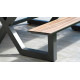 Table salon de jardin en aluminium pour 6/8 personnes Paris Garden VANCOUVER anthracite