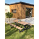 Table salon de jardin en aluminium pour 6/8 personnes Paris Garden VANCOUVER anthracite
