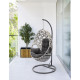 Fauteuil suspendu de jardin samoa en résine tressée avec coussin DCB Garden