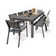 Ensemble table et chaises de jardin en aluminium 10 personnes DCB Garden COPENHAGUE
