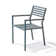 Ensemble table et fauteuils de jardin en aluminium anthracite 10 personnes City Garden Gaston