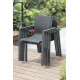 Ensemble table et chaises de jardin en aluminium DCB Garden 8 personnes Miami