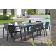 Ensemble table et chaises de jardin en aluminium DCB Garden 8 personnes Miami