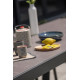 Ensemble table et chaises de jardin extensible en céramique STOCKHOLM Anthracite 12 personnes DCB GARDEN