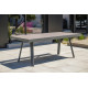 Ensemble table et chaises de jardin extensible en céramique STOCKHOLM Anthracite 12 personnes DCB GARDEN