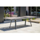 Ensemble table et chaises de jardin extensible en céramique STOCKHOLM Anthracite 12 personnes DCB GARDEN