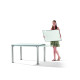 Table de jardin à rallonges aluminium/Vivodur 6 personnes - Sieger Exclusiv