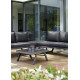 Salon de jardin bas inclinable aluminium/Sunproof 6 personnes Auckland - Sieger Exclusiv Passion