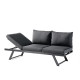 Salon de jardin bas inclinable aluminium/Sunproof 6 personnes Auckland - Sieger Exclusiv Passion