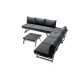 Salon de jardin bas inclinable aluminium/Sunproof 6 personnes Auckland - Sieger Exclusiv Passion