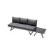 Salon de jardin bas inclinable aluminium/Sunproof 6 personnes Auckland - Sieger Exclusiv Passion