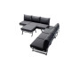 Salon de jardin bas inclinable aluminium/Sunproof 6 personnes Auckland - Sieger Exclusiv Passion