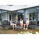 Salon de jardin bas inclinable aluminium/Sunproof 6 personnes Auckland - Sieger Exclusiv Passion