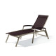 Bain de soleil design inclinable aluminium/Textilux Bodega - Sieger
