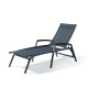 Bain de soleil design inclinable aluminium/Textilux Bodega - Sieger