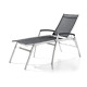 Bain de soleil luxe design inclinable aluminium/Textilux Bodega - Sieger