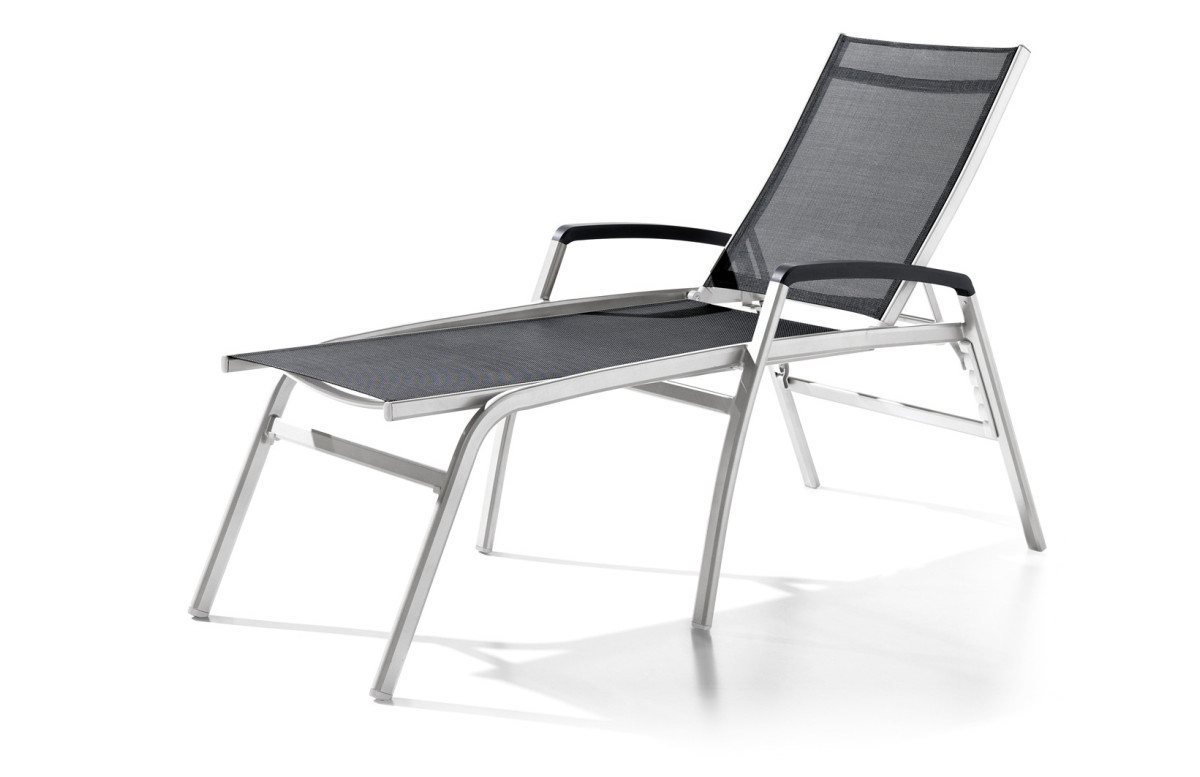 Bain de soleil luxe design inclinable aluminium/Textilux Bodega - Sieger Bain de soleil luxe design inclinable aluminium/Textilux Bodega - Sieger