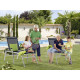 Bain de soleil luxe design inclinable aluminium/Textilux Bodega - Sieger