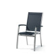 Fauteuil salon de jardin empilable aluminium/Textilux Bodega - Sieger