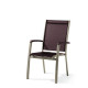 Fauteuil salon de jardin empilable aluminium/Textilux Bodega - Sieger