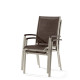 Fauteuil salon de jardin empilable aluminium/Textilux Bodega - Sieger