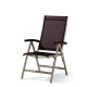 Grand fauteuil salon de jardin pliant inclinable aluminium/Textilux Bodega - Sieger
