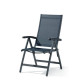 Grand fauteuil salon de jardin pliant inclinable aluminium/Textilux Bodega - Sieger