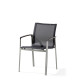 Fauteuil salon de jardin empilable aluminium/Textilux Bozen - Sieger Exclusiv