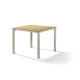 Ensemble table et fauteuils de jardin pliant aluminium/Teck certifié 4 personnes Cadiz - Sieger