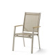 Ensemble table et fauteuils de jardin pliant aluminium/Teck certifié 4 personnes Cadiz - Sieger