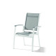 Fauteuil salon de jardin empilable aluminium/Textilux Calvi - Sieger Exclusiv