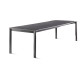 Ensemble table et fauteuils de jardin extensible aluminium/Textilux 10 personnes Calvi - Sieger Exclusiv