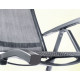 Ensemble table et fauteuils de jardin extensible aluminium/Textilux 10 personnes Calvi - Sieger Exclusiv