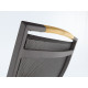Grand fauteuil salon de jardin pliant inclinable aluminium/Teck certifié Catena - Sieger Exclusiv