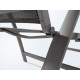 Grand fauteuil salon de jardin pliant inclinable aluminium/Teck certifié Catena - Sieger Exclusiv