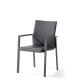 Fauteuil salon de jardin empilable aluminium/Textilux Lagos - Sieger Exclusiv