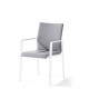 Fauteuil salon de jardin empilable aluminium/Textilux Lagos - Sieger Exclusiv