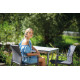 Ensemble table et fauteuils de jardin aluminium/Textilux 2 personnes Lagos - Sieger Exclusiv