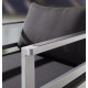 Salon de jardin bas aluminium/Sunproof 5 personnes Melbourne - Sieger Exclusiv Passion