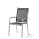 Ensemble table et fauteuils de jardin pliant aluminium/Textilux 6 personnes Meran - Sieger