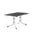 Ensemble table et fauteuils de jardin pliant aluminium/Textilux 6 personnes Meran - Sieger