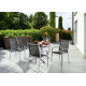 Ensemble table et fauteuils de jardin pliant aluminium/Textilux 6 personnes Meran - Sieger