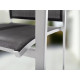 Fauteuil salon de jardin empilable aluminium/Textilux Meran - Sieger