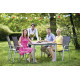 Ensemble table et fauteuils de jardin aluminium/Textilux 4 personnes Padua - Sieger Exclusiv