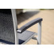 Ensemble table et fauteuils de jardin pliant aluminium/Textilux 6 personnes Royal - Sieger Exclusiv